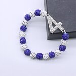 Number Bracelet Manufacturer - OEM Premium Blue White Zeta Beads