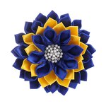 Corsage Pin Factory - OEM Royal Blue Gold Sigma Gamma Rho