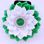 Lady Corsage Pin Manufacturer - OEM Stylish Green White Iota Phi