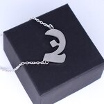 Arabic Necklace Factory - OEM Custom Alphabet Charm Pendant