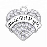 Message Pendant Manufacturer - OEM Custom Black Girl Magic Charm