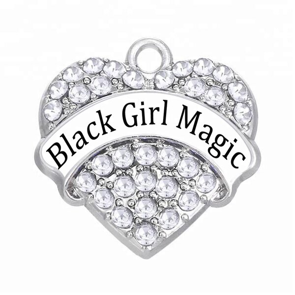 Message Pendant Manufacturer - OEM Custom Black Girl Magic Charm