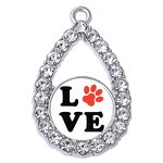Pet Paw Pendant Manufacturer - OEM Eco Friendly Metal Heart Sticker