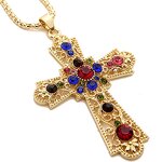 Religious Necklace Factory - OEM Trendy Rainbow Jesus Cross