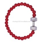Gym Bracelet Factory - OEM Handmade Beaded Fitness Barbell