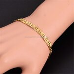 Figaro Bracelet Manufacturer - OEM Gold Plated Stainless Steel