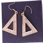 Greek Earrings Manufacturer - OEM Metal Crystal Delta DST