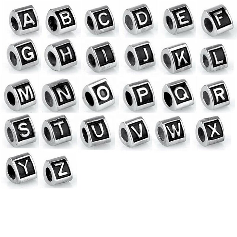 Alphabet Beads Manufacturer - OEM Custom Metal Antique Silver