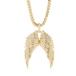 Angel Necklace Factory - OEM Stainless Steel Rhinestone Wings
