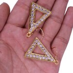 Greek Earrings Manufacturer - OEM Metal Crystal Delta DST