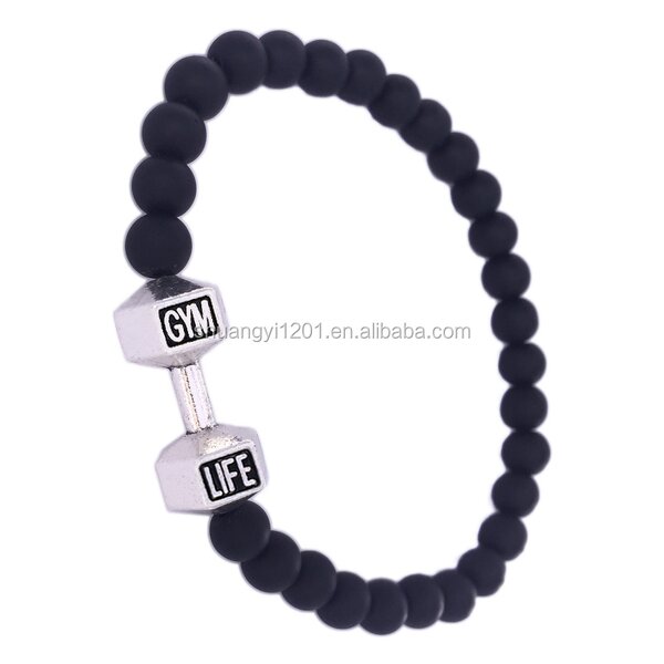 Gym Bracelet Factory - OEM Handmade Beaded Fitness Barbell