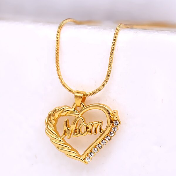 Mother's Day Necklace Factory - OEM Crystal Heart Pendant Gift