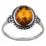 Amber Ring Factory - OEM Fancy Marquise Oval Large Center