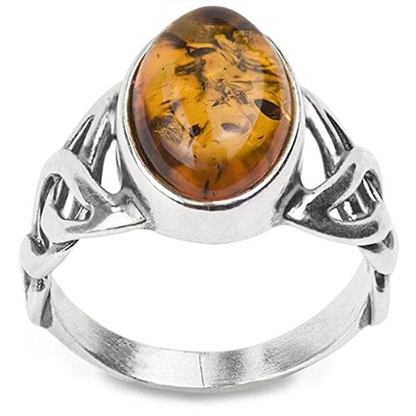 Amber Ring Factory - OEM Fancy Marquise Oval Large Center