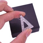 Greek Earrings Manufacturer - OEM Metal Crystal Delta DST