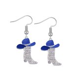 Western Earrings Factory - OEM Silver Plated Cowboy Hat Boot