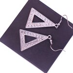 Greek Earrings Manufacturer - OEM Metal Crystal Delta DST