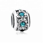 Bail Beads Manufacturer - OEM DIY Metal Inlay Crystal Spacer