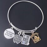 Teacher Bracelet Manufacturer - OEM Graduation Jewelry Apple Book
