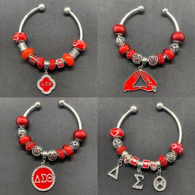 Beaded Bangle Factory - OEM High Quality DIY Red White Delta
