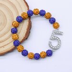 Sorority Bracelet Factory - OEM Gold Blue Sigma Gamma Rho Beads