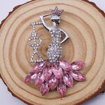 Sorority Brooch Manufacturer - OEM Ready to Ship Queen Crown Crystal