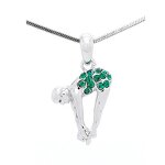 Gym Necklace Manufacturer - OEM Fashion Sparking Diamond Figure