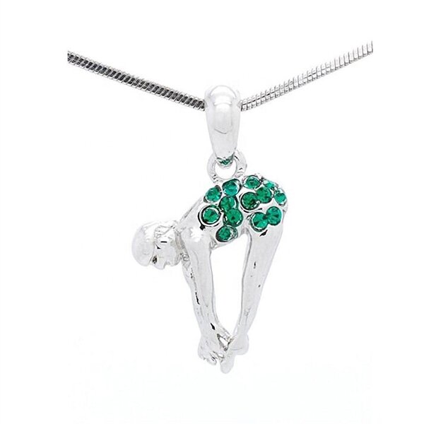 Gym Necklace Manufacturer - OEM Fashion Sparking Diamond Figure