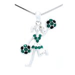 Cheerleader Necklace Factory - OEM Personalized Sparkling Rhinestone