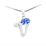 Gym Necklace Manufacturer - OEM Fashion Sparking Diamond Figure