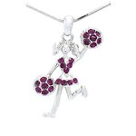 Cheerleader Necklace Factory - OEM Personalized Sparkling Rhinestone