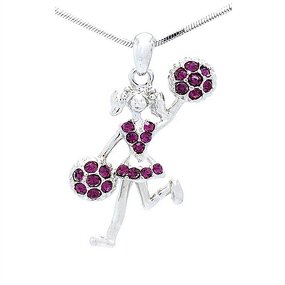 Cheerleader Necklace Factory - OEM Personalized Sparkling Rhinestone