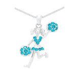 Cheerleader Necklace Factory - OEM Personalized Sparkling Rhinestone