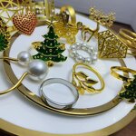 Napkin Rings Supplier - OEM Wholesale Gold Silver American Style Christmas Tree