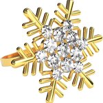 Metal Napkin Rings Manufacturer - OEM Wholesale Gold Silver Christmas Snowflake