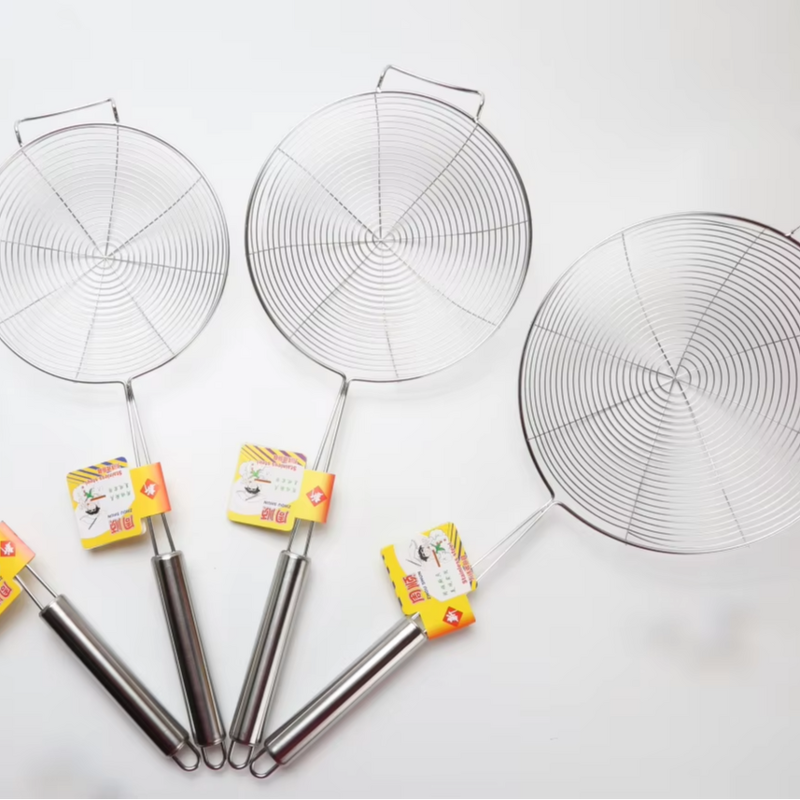 Stainless Steel Ladle Factory - OEM Long Handle Oil Separator Skimmer Colander