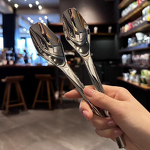 Square Head Spoon Supplier - OEM Diamond Pattern 304 Stainless Steel Mirror Polish