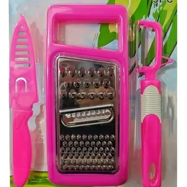 Kitchen Tools Set Supplier - OEM 3-Piece Stainless Steel Manual Peeler Grater