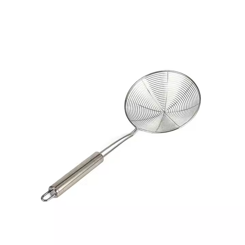 Wire Skimmer Spoon Factory - OEM Bulk Buy 201 Stainless Steel Spider Strainer