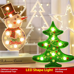 Diamond Painting Lamp Manufacturer - OEM 5D DIY Resin LED Light Snowman Tree
