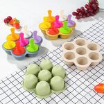 Baby Food Storage Tray Manufacturer - OEM 7-Hole Silicone Freezer-Compatible Lid