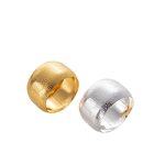 Matte Metal Napkin Rings Supplier - OEM Creative Bead Design Hotel Wedding Banquet