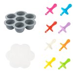 Baby Food Storage Tray Manufacturer - OEM 7-Hole Silicone Freezer-Compatible Lid