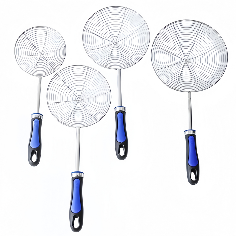 Kitchen Gadgets Supplier - OEM Hot Selling Two-Color Handle Metal Skimmer