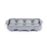 Ice Cube Mold Supplier - OEM 8 Grid Round Silicone with Easy Release Lid