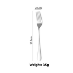 Disposable Fruit Fork Supplier - OEM Stainless Steel Thick Handle for Salad