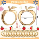 Apple-Shape Napkin Rings Supplier - OEM Creative Stainless Steel American Style