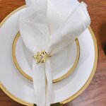 Gold Leaf Napkin Rings Manufacturer - OEM Wholesale Stainless Steel Eco-Friendly