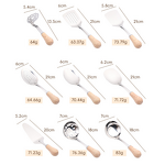 Stainless Steel Utensil Set Factory - OEM 9-Piece Plastic Handle Cooking Tools