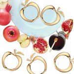 Apple-Shape Napkin Rings Supplier - OEM Creative Stainless Steel American Style